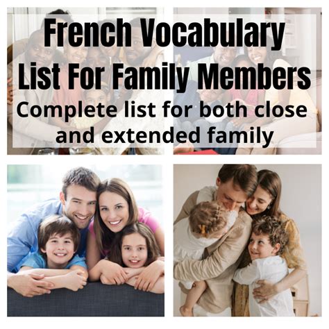 french step aunt|Family Members in French